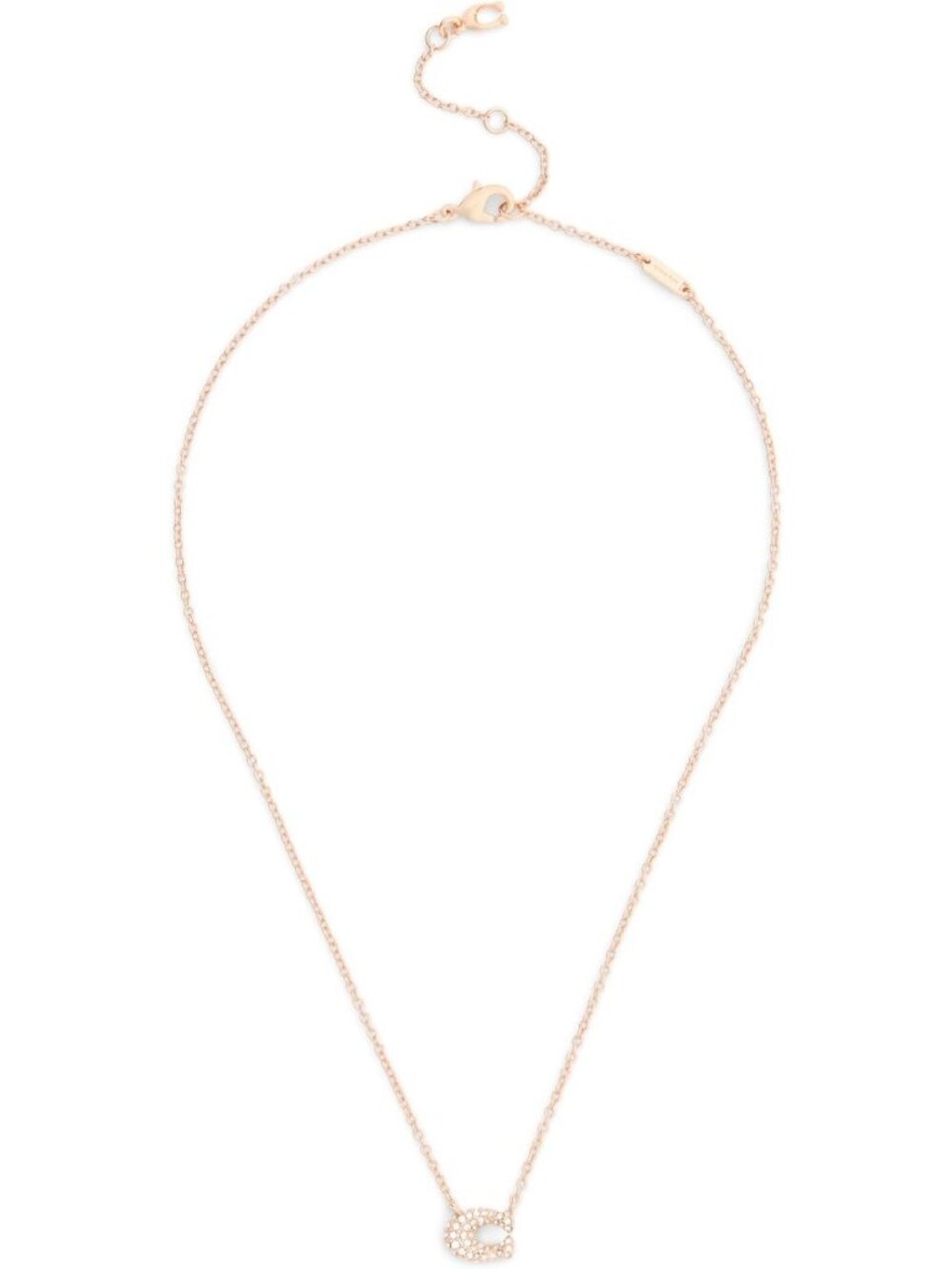 Pavé Signature C Necklace for Women - Elegant Jewelry, Perfect Gift Idea